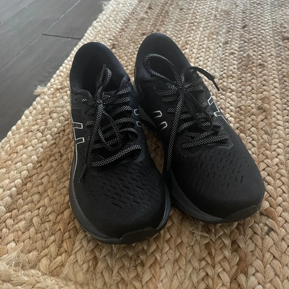 Asics Black and White Running Sneakers